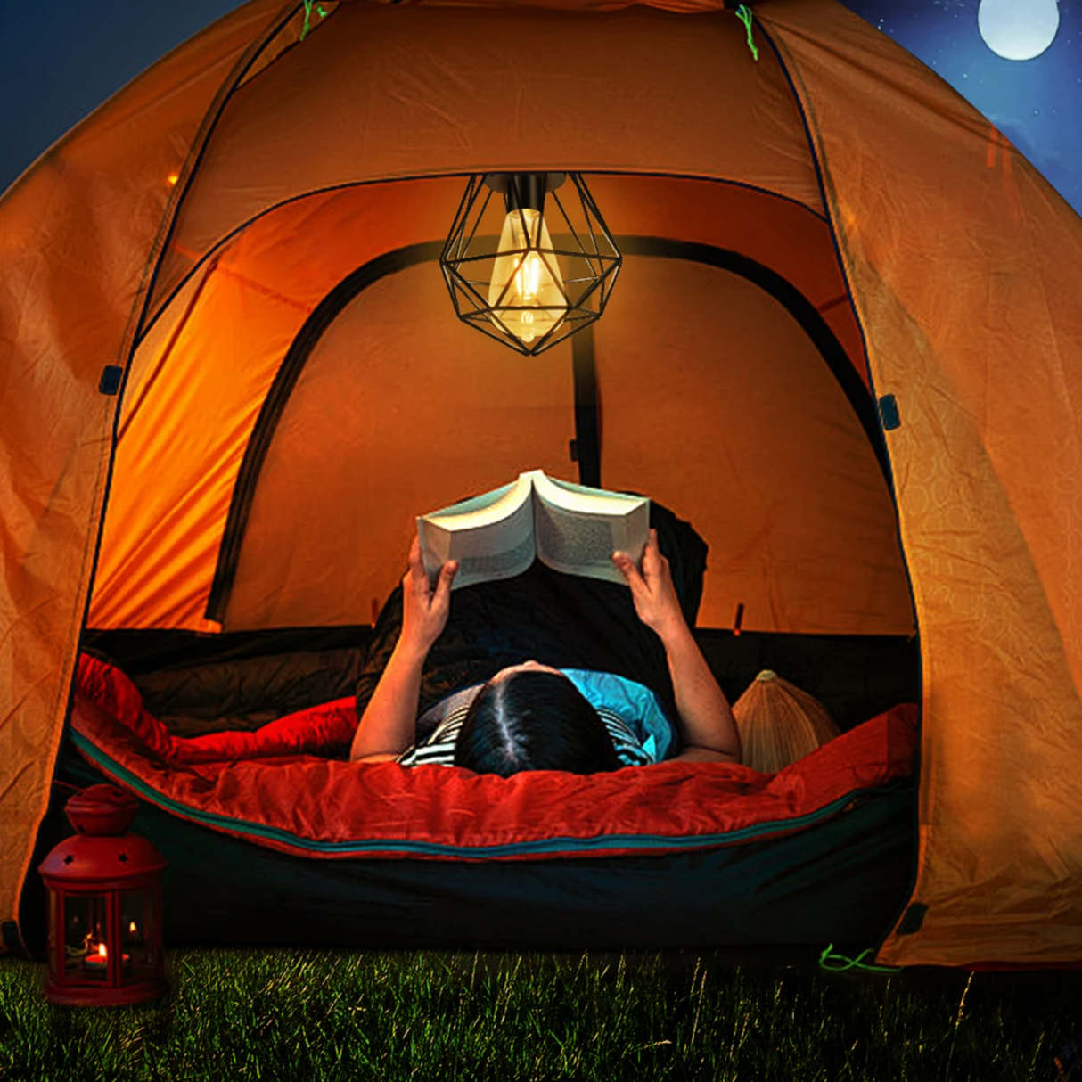 LunaForm Solar Geometrische Laterne | LED-Außenbeleuchtung | Nachhaltig & Stilvoll | Deko für Garten & Terrasse