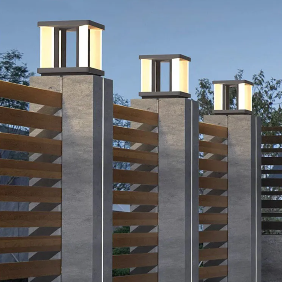 AuroraBeam Solar Pfostenlampe | LED-Außenbeleuchtung | Nachhaltig & Wetterfest | Kabellose Gartendeko