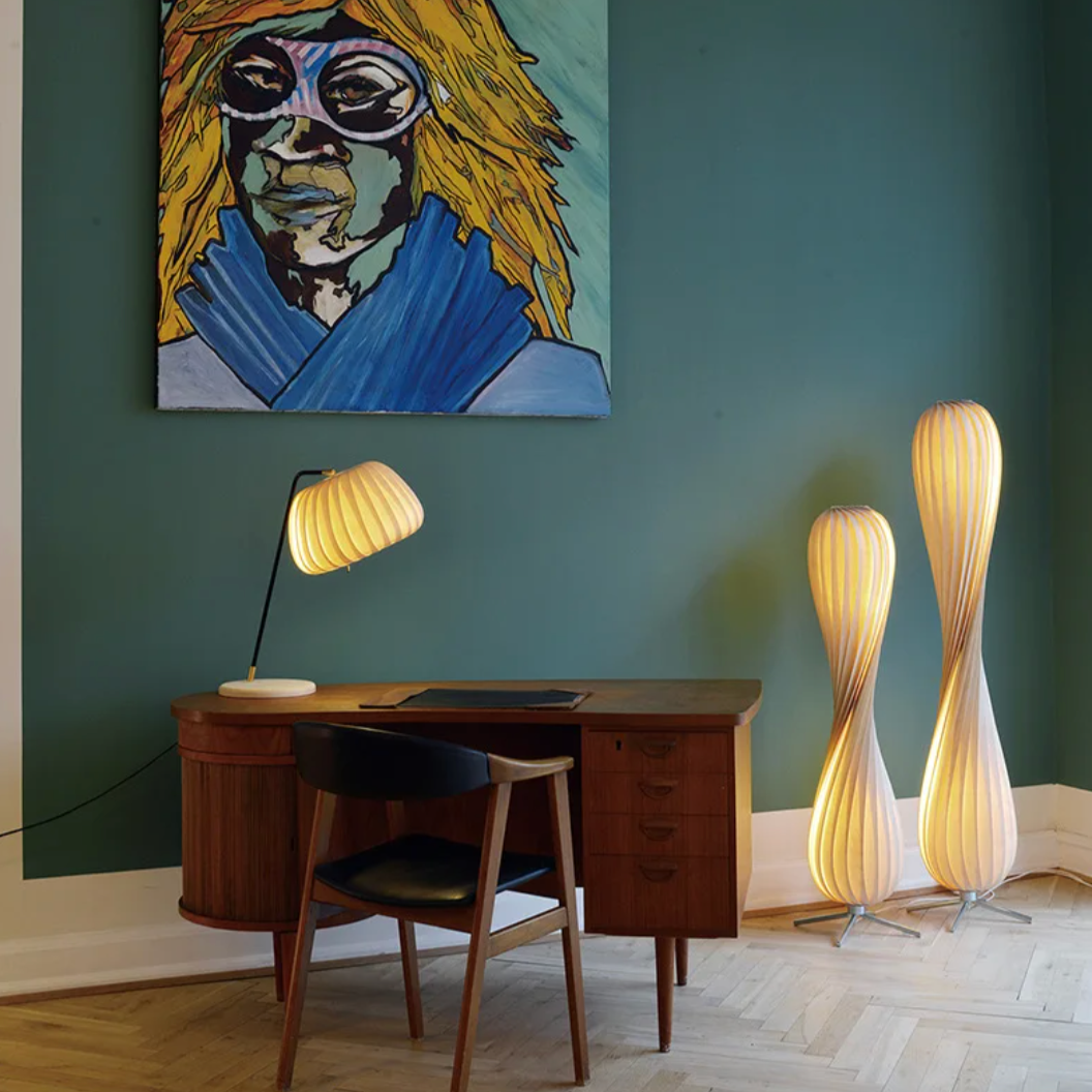 TwistLume LED Stehlampe | Moderne Bodenleuchte | Dimmbare Lichtquelle | Stilvolle Wohnraumbeleuchtung