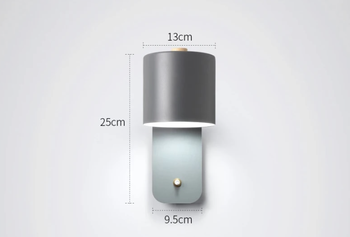 LumiSwitch Moderne LED-Wandlampe | Mit Schalter | Innenbeleuchtung | Deko für Zuhause | Minimalistisches Design