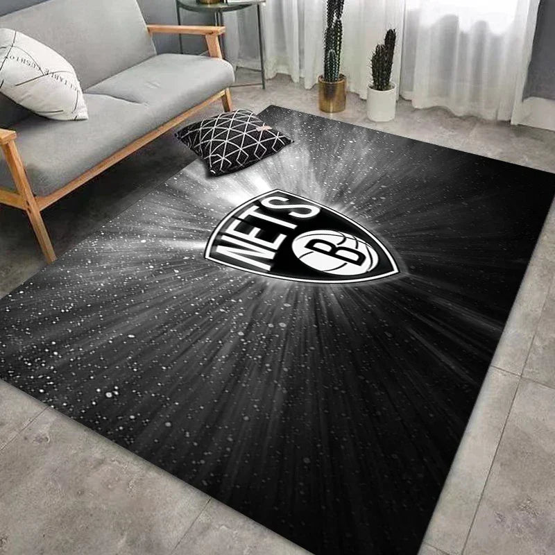 CourtComfort Rutschfester Küchenläufer | Waschbare Basketball-NBA Fußmatte | Teppich für Bad, Wohnzimmer & Flur