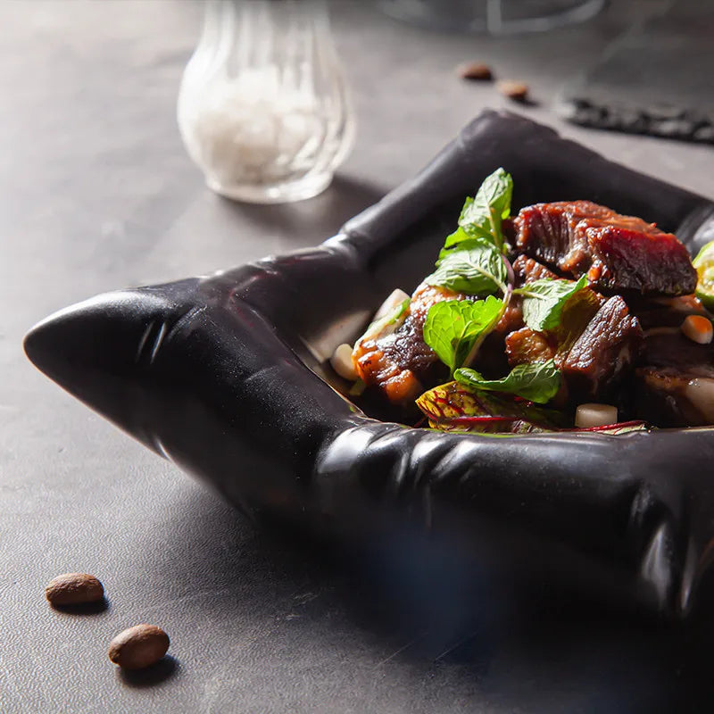 HavenBowl Kreative Keramik-Schale | Imitation Pillow Design | Elegantes Tischgeschirr