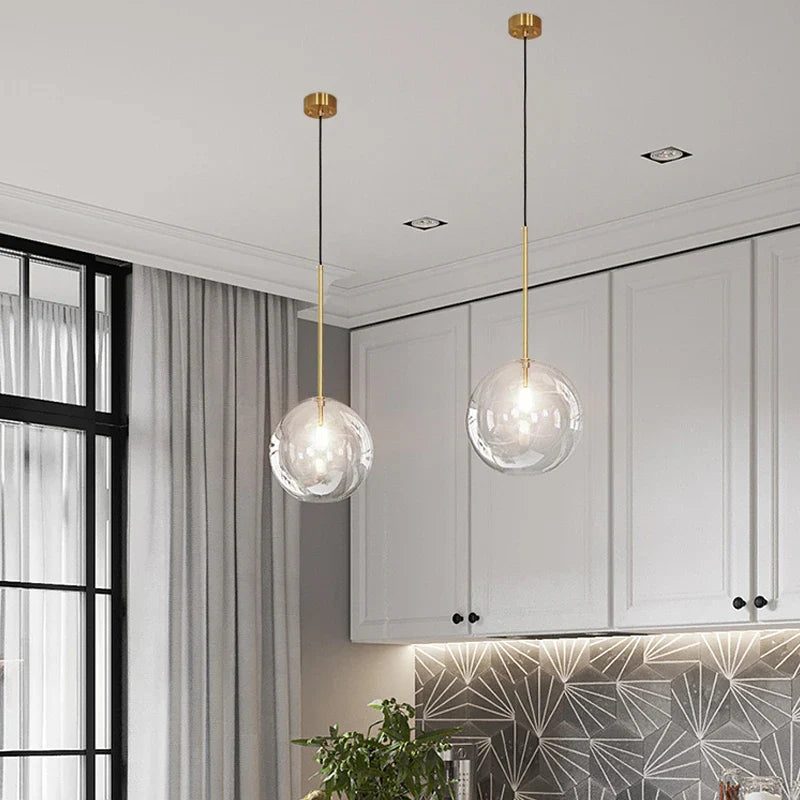 CrystalHollow Glas Pendelleuchte | Elegantes Design | Dimmbares Licht | Stilvolle Beleuchtung für Zuhause