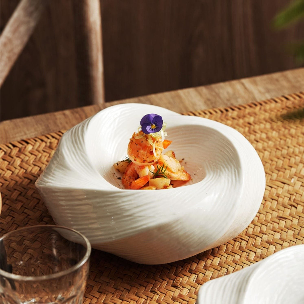 SwirlDish Moderne Keramikschale | Vielseitige Dessert- und Suppenschale | Robuste Qualität