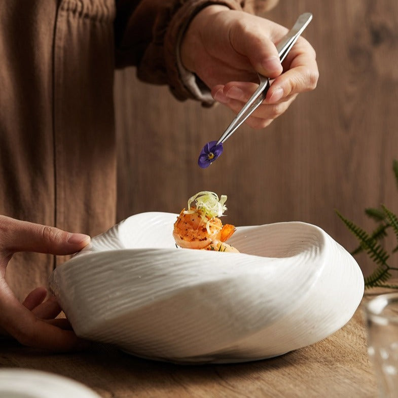SwirlDish Moderne Keramikschale | Vielseitige Dessert- und Suppenschale | Robuste Qualität