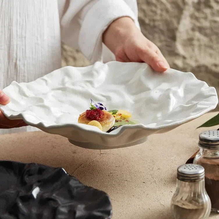 AquaRipple Design-Schale | Elegante Wellenstruktur | Stilvolle Tischdeko