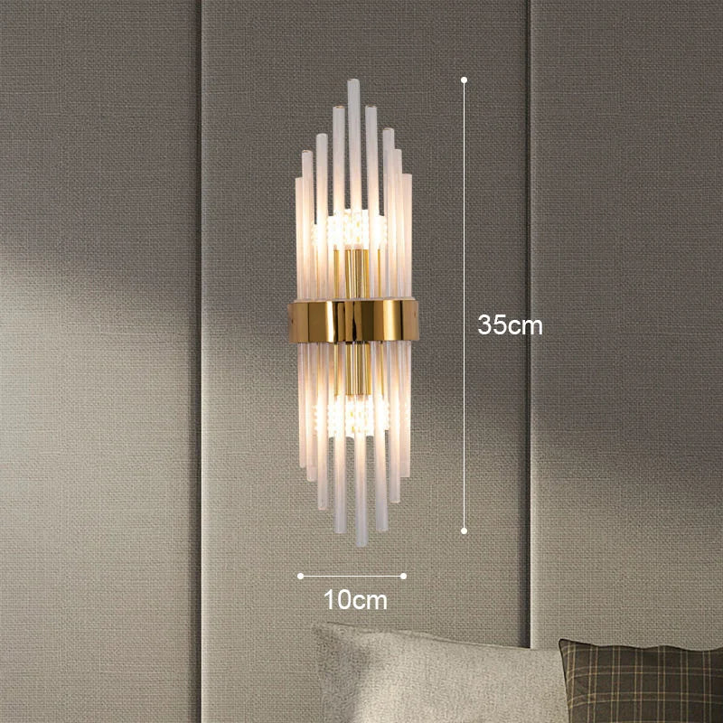 GoldenLuxe Elegante LED-Wandleuchte | Luxuriöses Design in Gold | Stilvolle Wandbeleuchtung