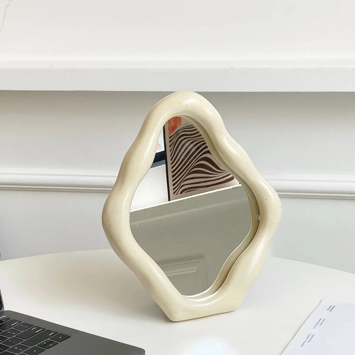 ZenForm Wabi-Sabi Wandspiegel | Minimalistisches Design | Dekor für Wohnzimmer und Schlafzimmer