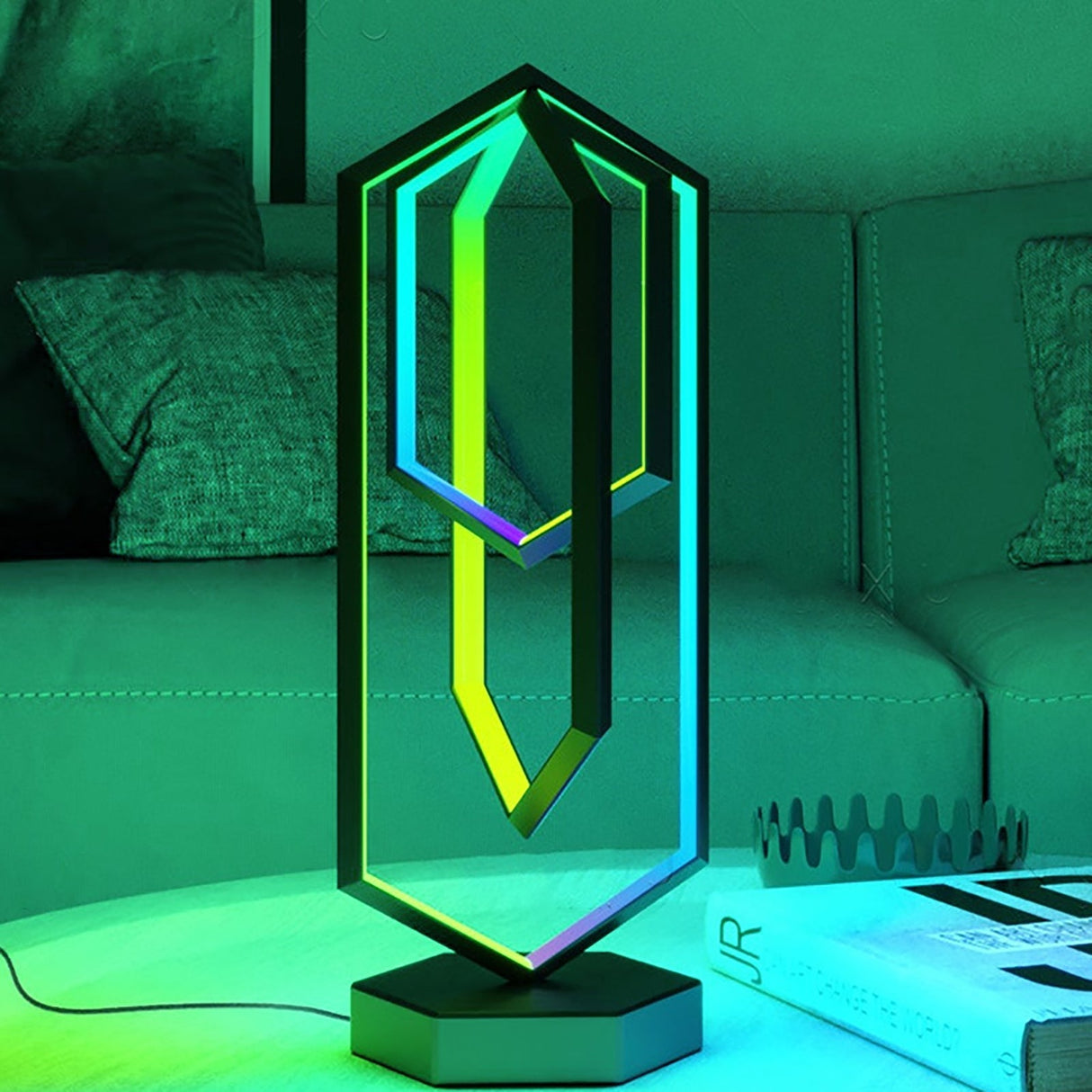 LumiHex Modular LED Wandleuchte | Touch-Steuerung | Energiesparend | Modernes Dekor