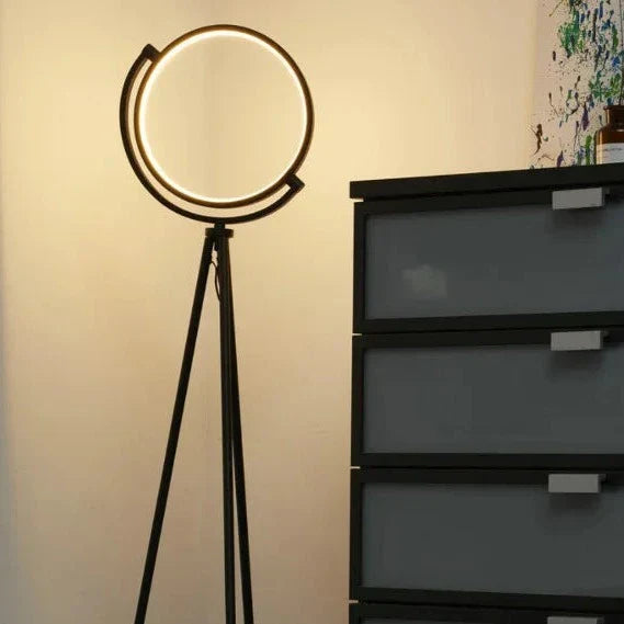 HaloLux Stehlampe mit LED | Modernes Design | Stimmungsvolle Beleuchtung für Zuhause und Büro