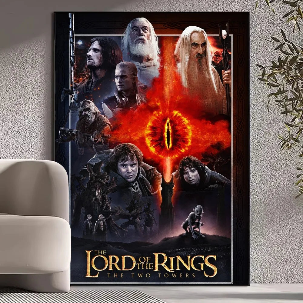 RingLord Film Poster Set | Wandbilder im epischen Stil | Kunst-Drucke für Wohnzimmer & Heimdekoration