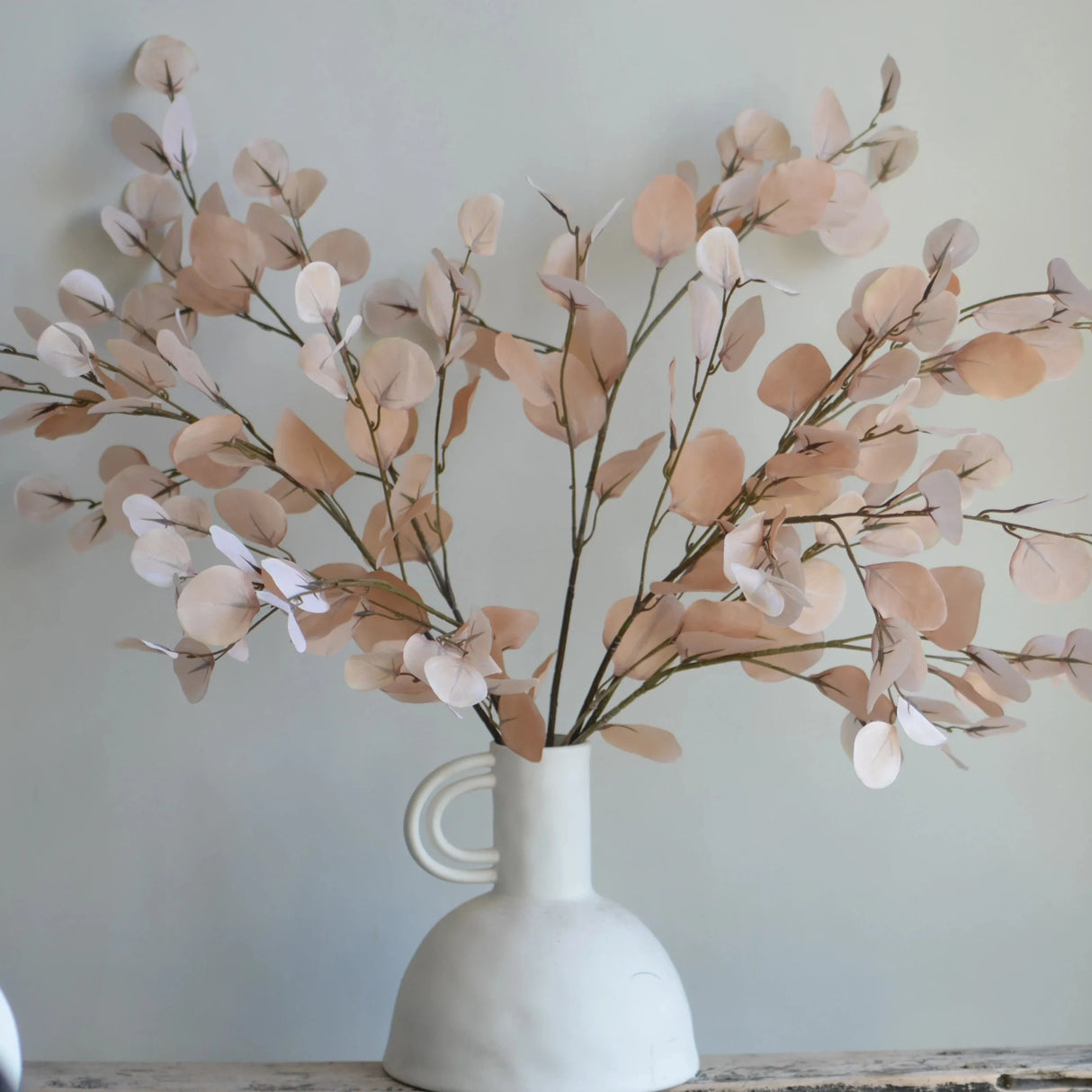 FloraLuna Künstlicher Lunaria-Zweig | Elegante Deko-Zweige für Zuhause | Hochwertige Kunstpflanze