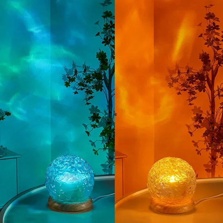 AquaWave Wasserwellen-Lichtprojektor | LED Lampe | Stimmungsvolle Beleuchtung für Zuhause