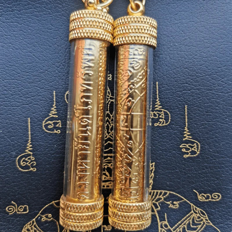 BuddhaCharm Thailändische Friedensplakette | Tempel-Talisman für Schutz & Harmonie | Spirituelle Dekoration für Zuhause