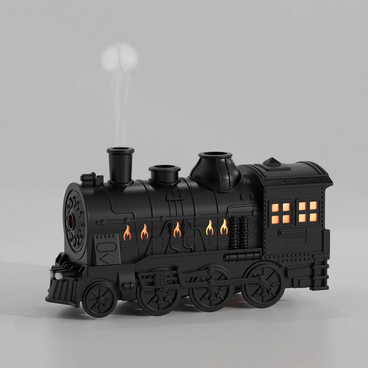 SteamAura Retro Train Öl-Diffuser & Luftbefeuchter | Ätherische Öle | Aromatherapie & Stimmungslicht | USB-Betrieb