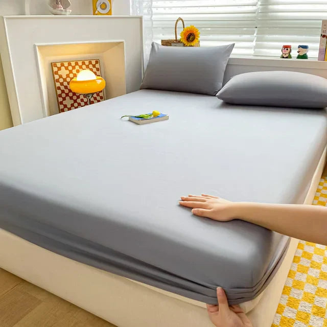 SoftHaven Baumwolle Matratzenschoner | Gummiband-Spannbettlaken | Waschbar | King & Queen Größen | 1 Stück