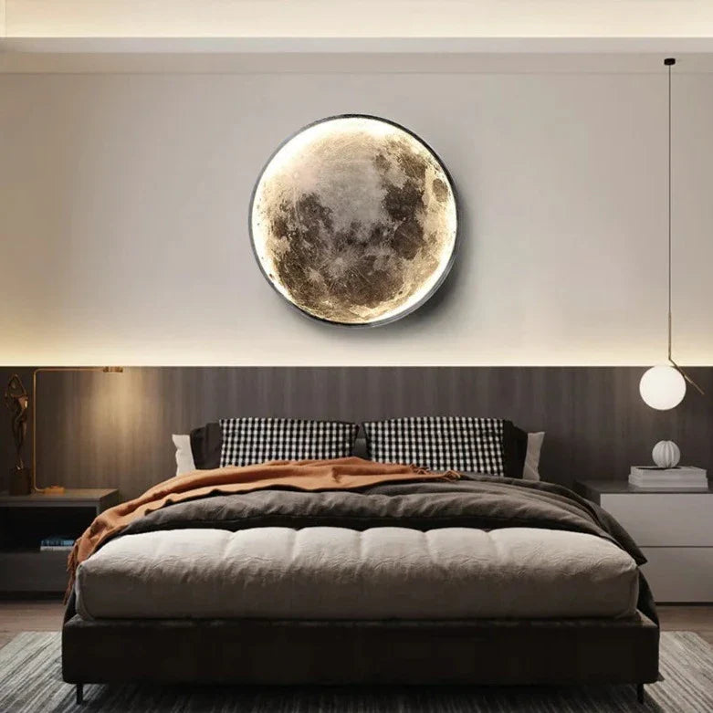MoonGlow Erntemond-Wandleuchte | LED Stimmungslicht | Mondlicht für Zuhause | Dekorative Beleuchtung