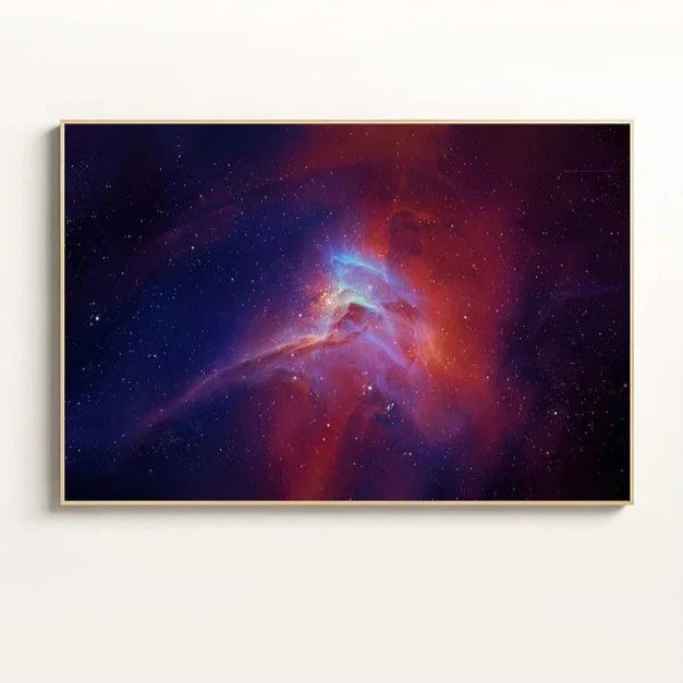 StarNova Nebula Leinwand | Moderne Wandkunst | Hochwertige Galaxie-Drucke | Dekoration für Zuhause