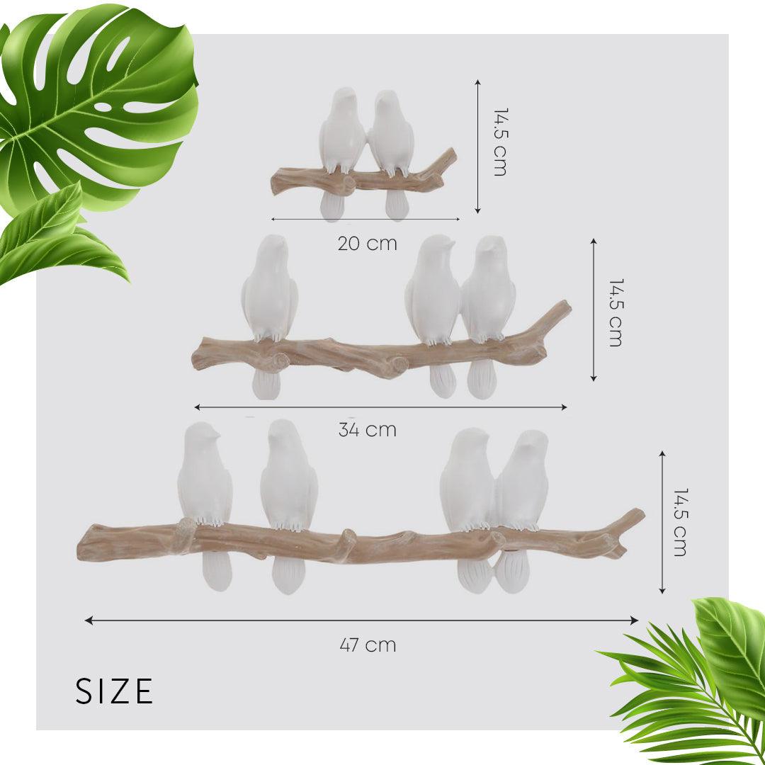 BirdSong – Melodische Vogel Wandhaken | Platzsparend | Dekorative Aufbewahrung | Wanddeko