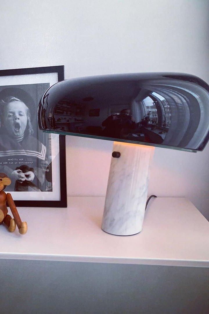 MarbleGlow Design Tischlampe | Marmor-Dekoration | LED-Licht | Elegante Beleuchtung für Zuhause