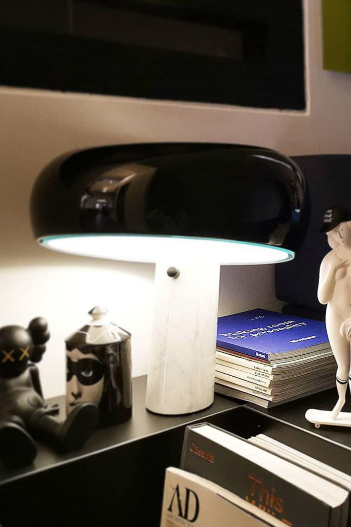 MarbleGlow Design Tischlampe | Marmor-Dekoration | LED-Licht | Elegante Beleuchtung für Zuhause