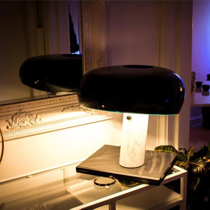 MarbleGlow Design Tischlampe | Marmor-Dekoration | LED-Licht | Elegante Beleuchtung für Zuhause