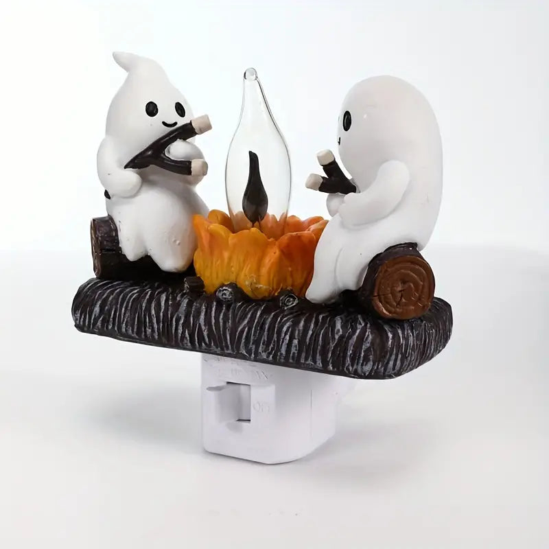 GhostlyGlow Halloween Nachtlicht | Gruselige LED-Lampe | Stimmungsvoller Halloween Deko für Zuhause