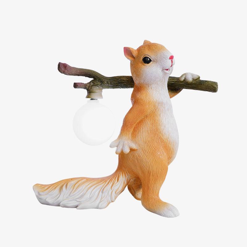 SquirrelLight Eichhörnchen Tischlampe | Verspieltes Design | LED Beleuchtung | Charmante Deko für Zuhause