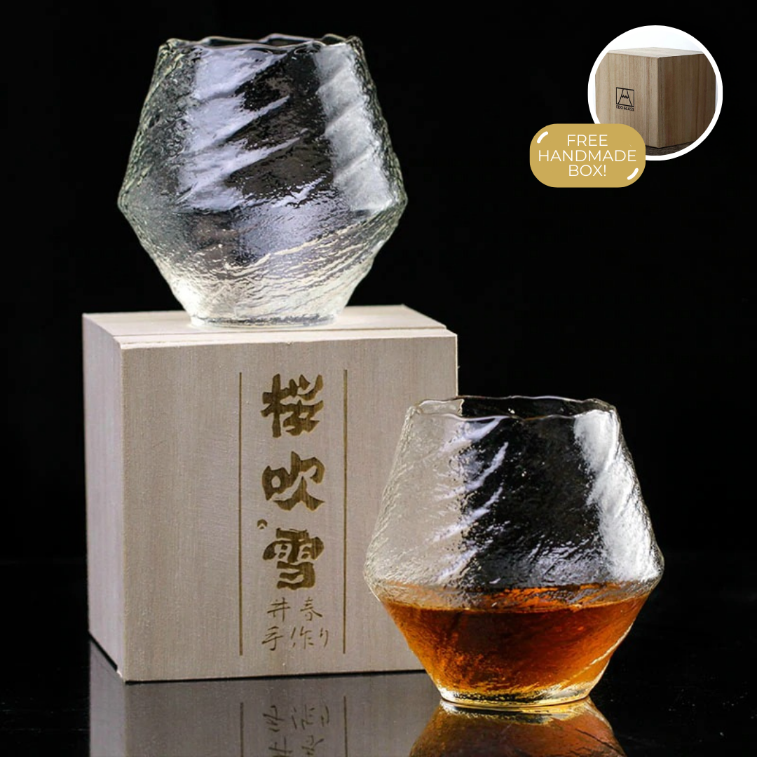 Suisei Japanisches Edo-Whiskeyglas | Handgefertigt | Premium Glasdesign | Einzel- oder Setangebot