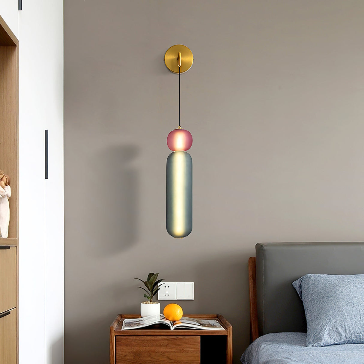 Glintor LED Wandleuchter Wandlampe | Modernes Design | Warmweißes Licht | Dekorative Beleuchtung für Zuhause