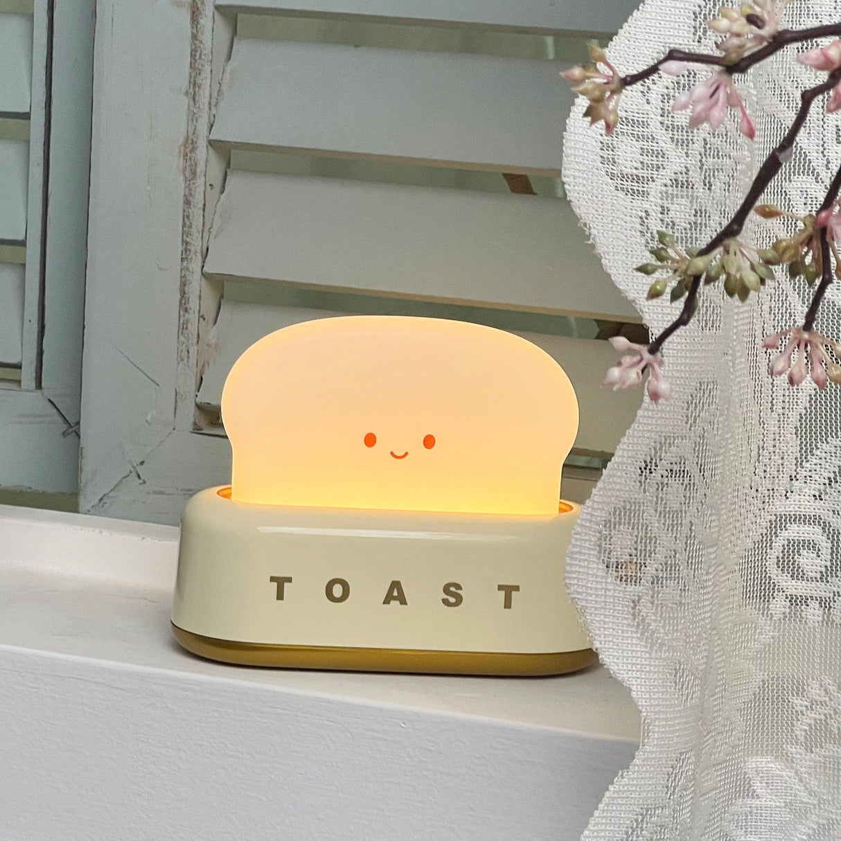 ToastaLux Toaster Design LED Tischlampe | Kabellos | Eingebaute Batterie | Perfekte Deko
