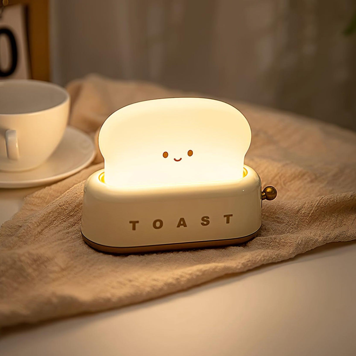 ToastaLux Toaster Design LED Tischlampe | Kabellos | Eingebaute Batterie | Perfekte Deko