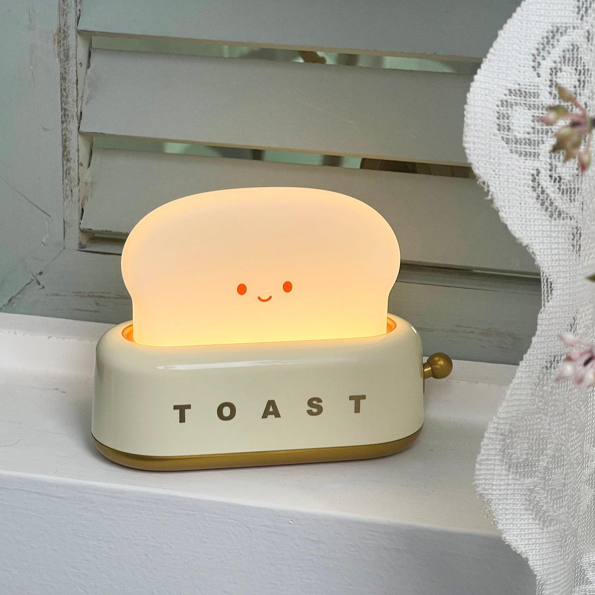 ToastaLux Toaster Design LED Tischlampe | Kabellos | Eingebaute Batterie | Perfekte Deko