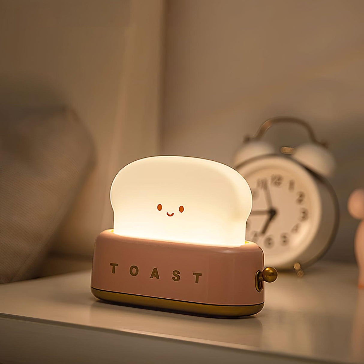 ToastaLux Toaster Design LED Tischlampe | Kabellos | Eingebaute Batterie | Perfekte Deko