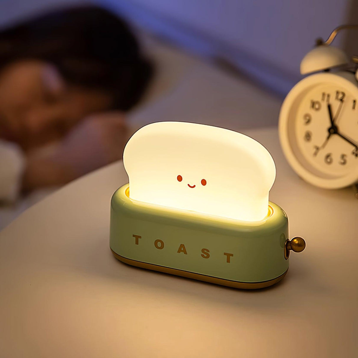 ToastaLux Toaster Design LED Tischlampe | Kabellos | Eingebaute Batterie | Perfekte Deko