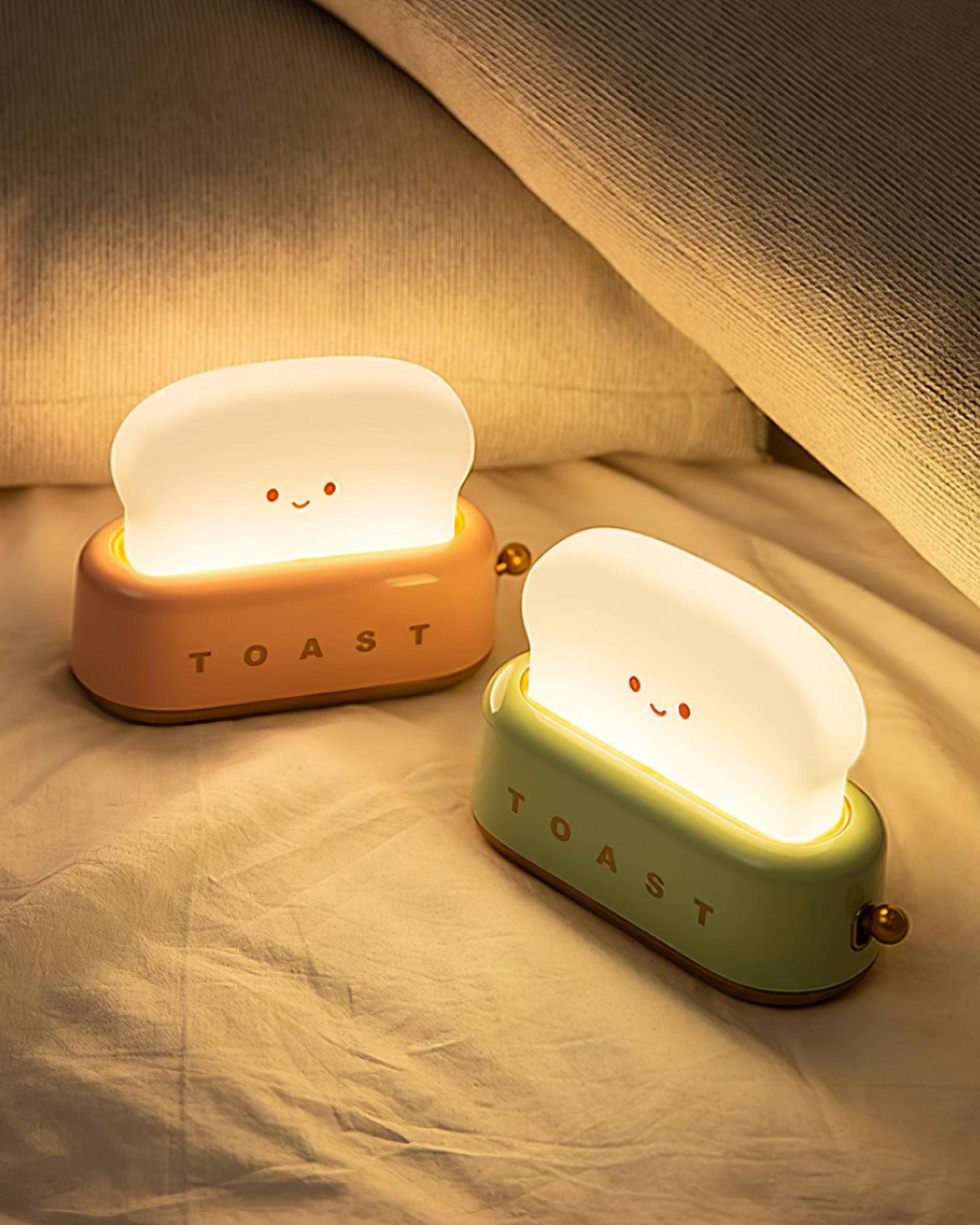 ToastaLux Toaster Design LED Tischlampe | Kabellos | Eingebaute Batterie | Perfekte Deko
