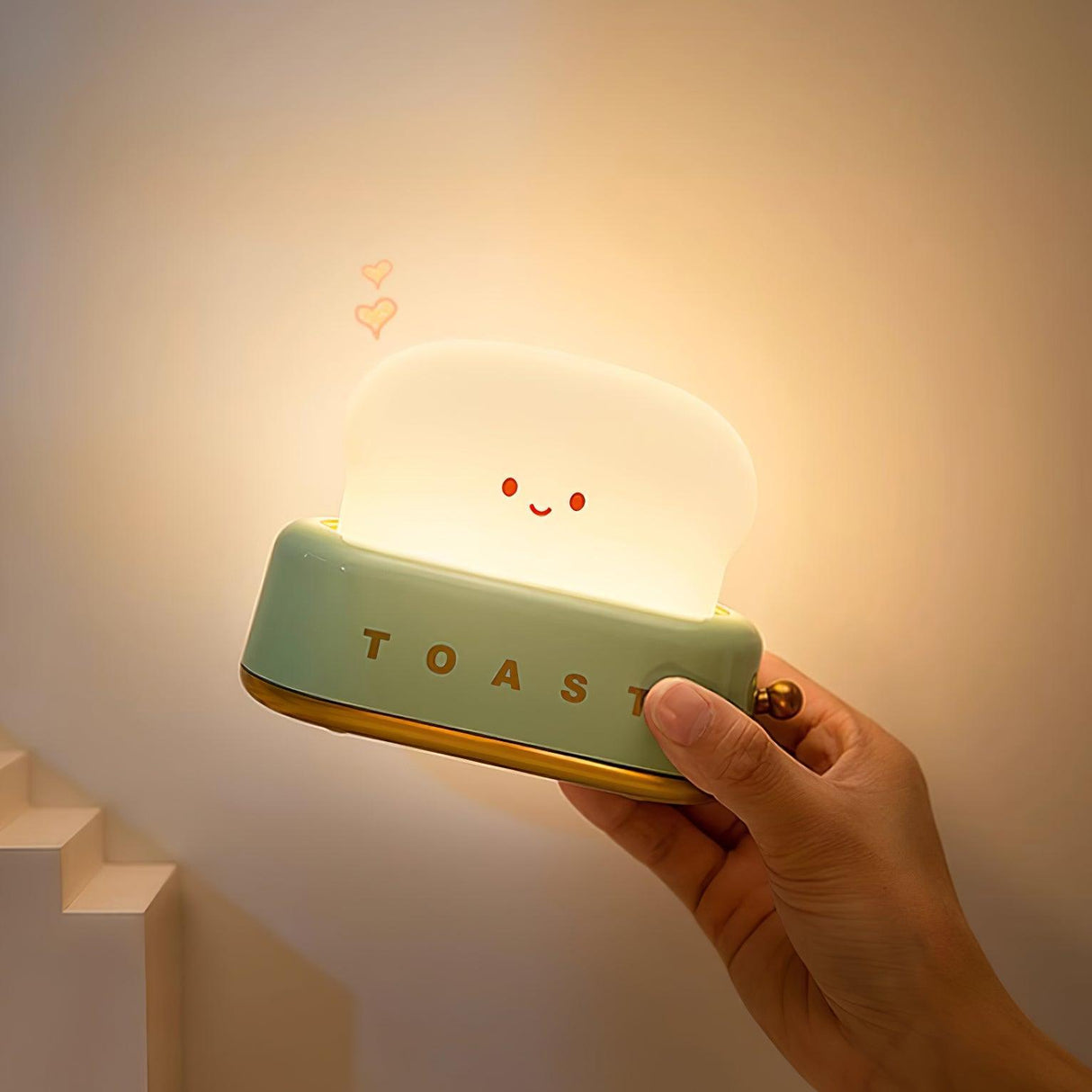 ToastaLux Toaster Design LED Tischlampe | Kabellos | Eingebaute Batterie | Perfekte Deko