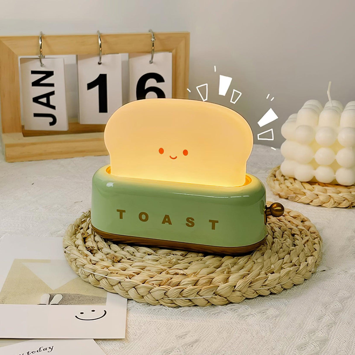ToastaLux Toaster Design LED Tischlampe | Kabellos | Eingebaute Batterie | Perfekte Deko