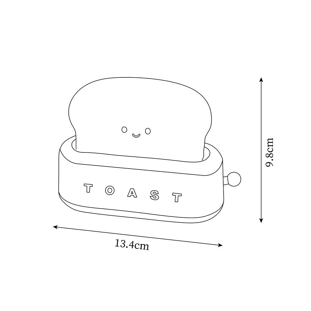 ToastaLux Toaster Design LED Tischlampe | Kabellos | Eingebaute Batterie | Perfekte Deko