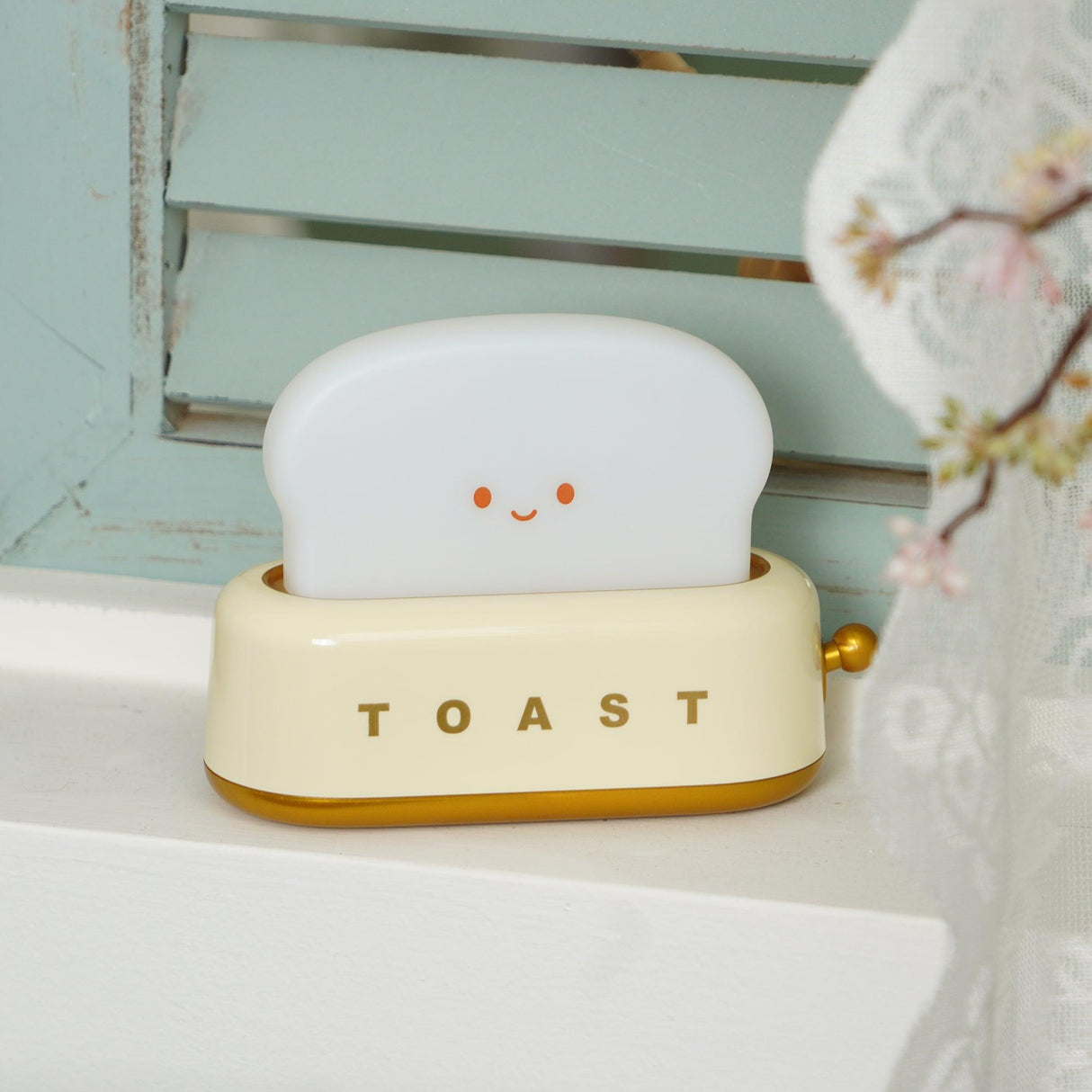 ToastaLux Toaster Design LED Tischlampe | Kabellos | Eingebaute Batterie | Perfekte Deko