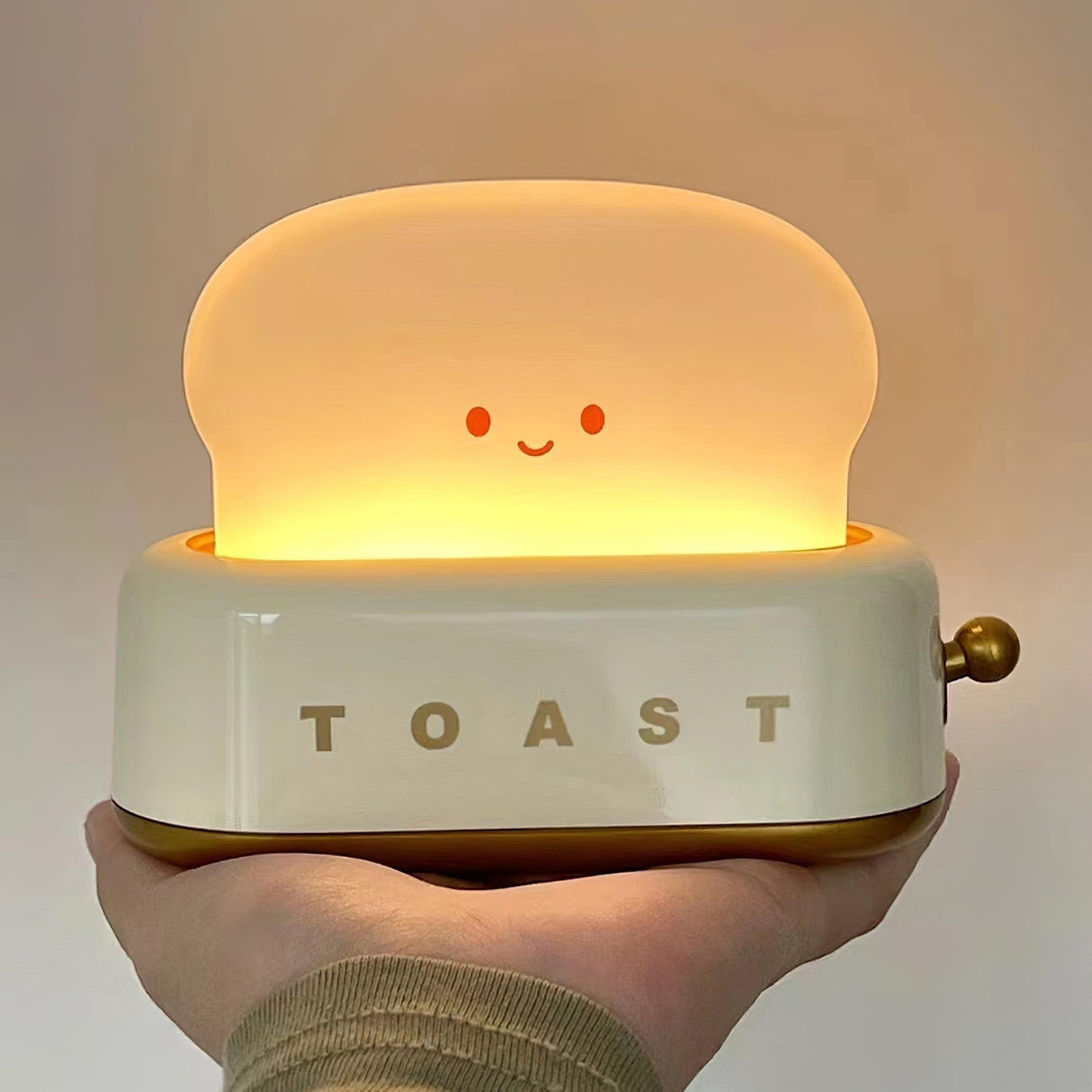 ToastaLux Toaster Design LED Tischlampe | Kabellos | Eingebaute Batterie | Perfekte Deko