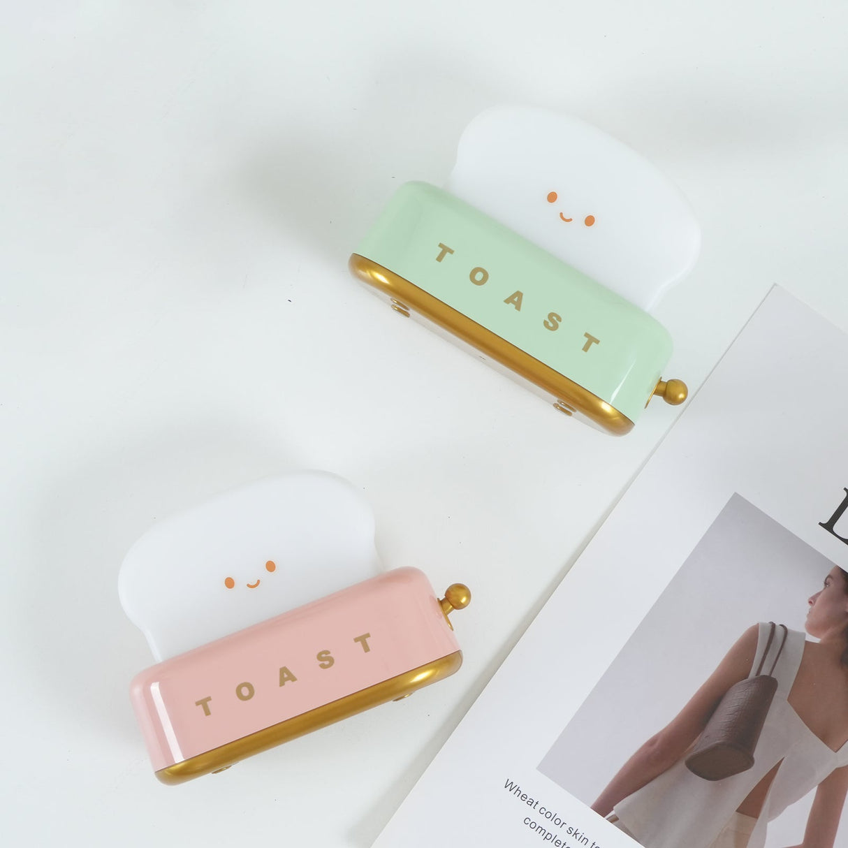 ToastaLux Toaster Design LED Tischlampe | Kabellos | Eingebaute Batterie | Perfekte Deko