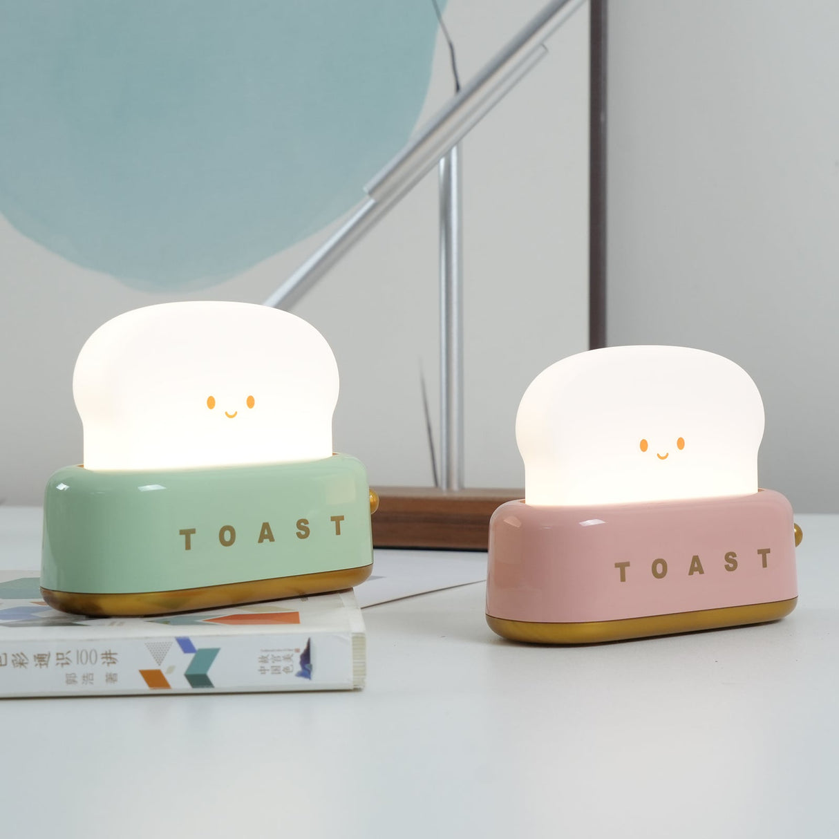 ToastaLux Toaster Design LED Tischlampe | Kabellos | Eingebaute Batterie | Perfekte Deko
