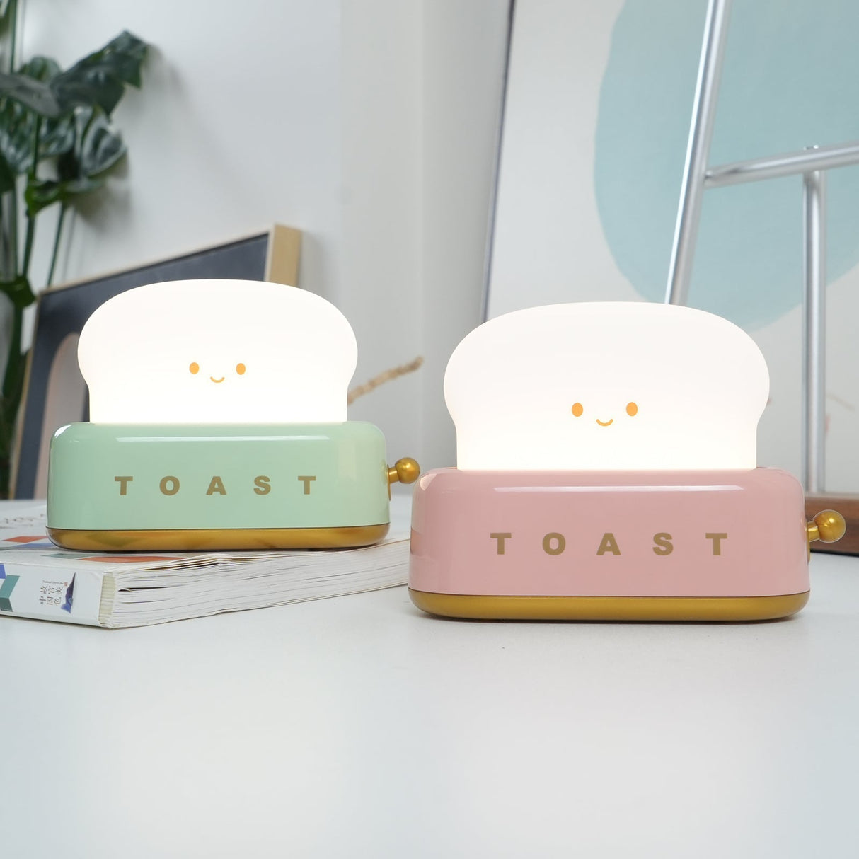 ToastaLux Toaster Design LED Tischlampe | Kabellos | Eingebaute Batterie | Perfekte Deko