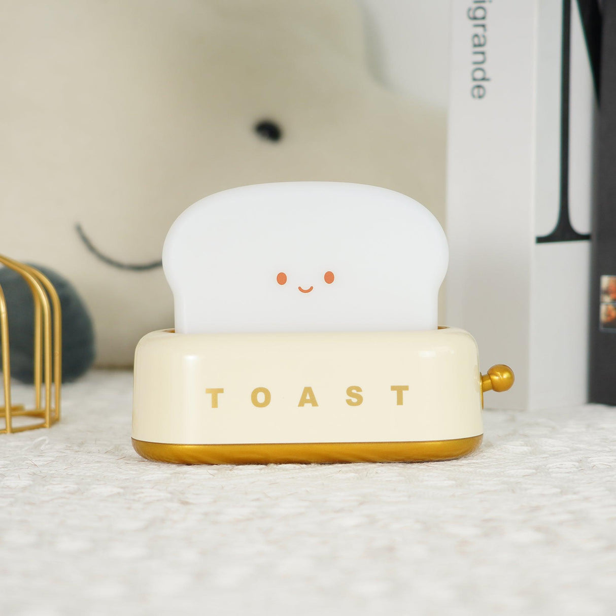 ToastaLux Toaster Design LED Tischlampe | Kabellos | Eingebaute Batterie | Perfekte Deko