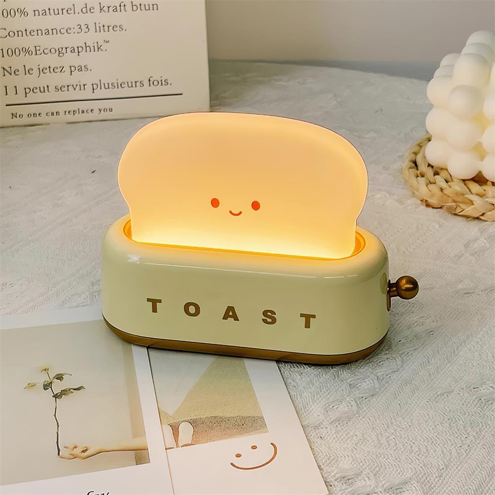 ToastaLux Toaster Design LED Tischlampe | Kabellos | Eingebaute Batterie | Perfekte Deko