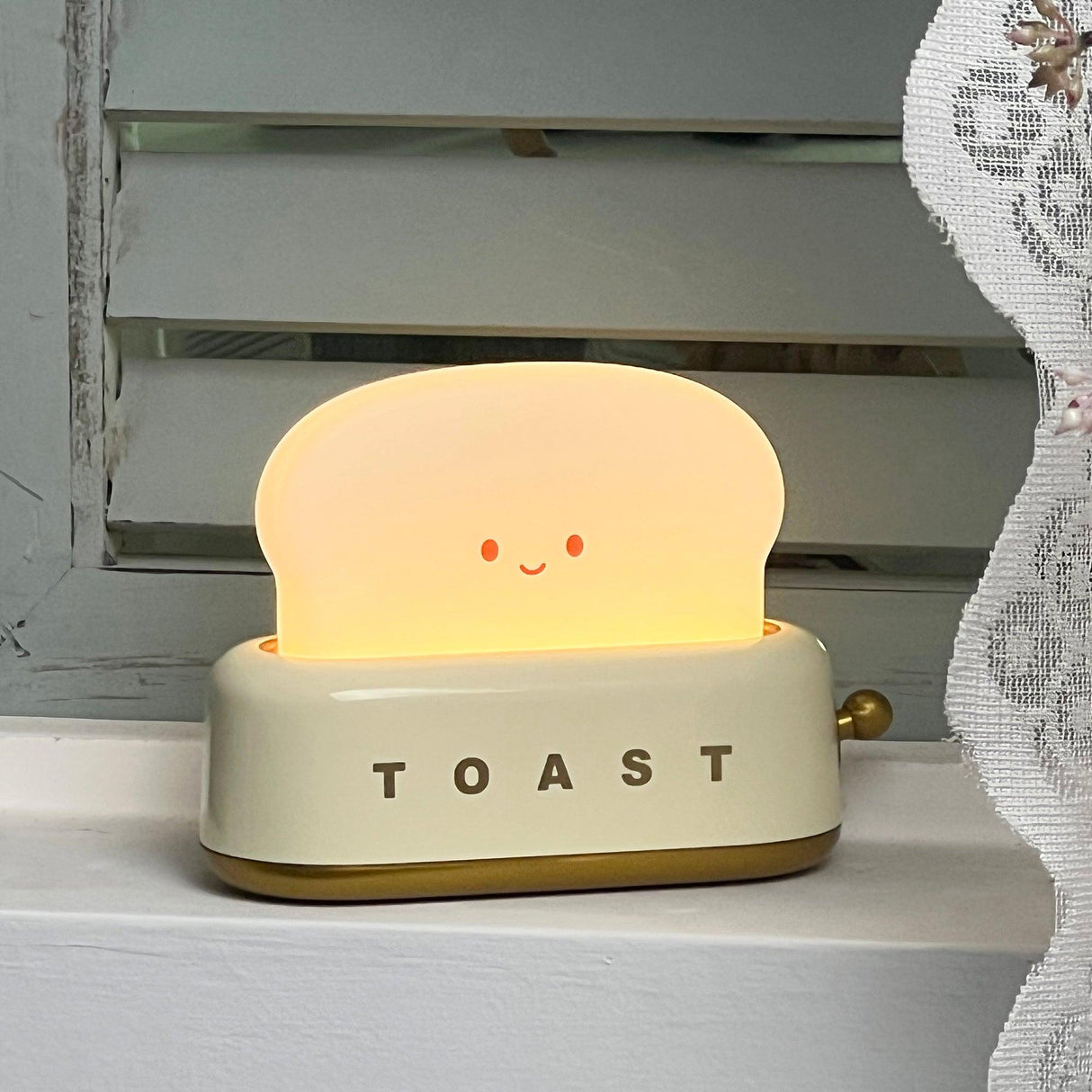 ToastaLux Toaster Design LED Tischlampe | Kabellos | Eingebaute Batterie | Perfekte Deko