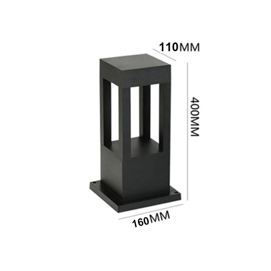SolaraNova Solarbetriebene Säulenlampe | Nachhaltige Gartenbeleuchtung | LED Außenleuchte | Wetterfest | Solarbetriebene Lichtquelle für Terrasse & Garten