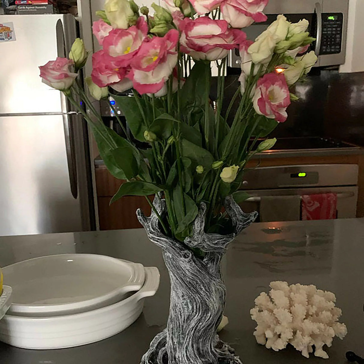 EnchantedWood Baumvase | Mystischer Wald Look | Dekovase für Zuhause | Natur Deko