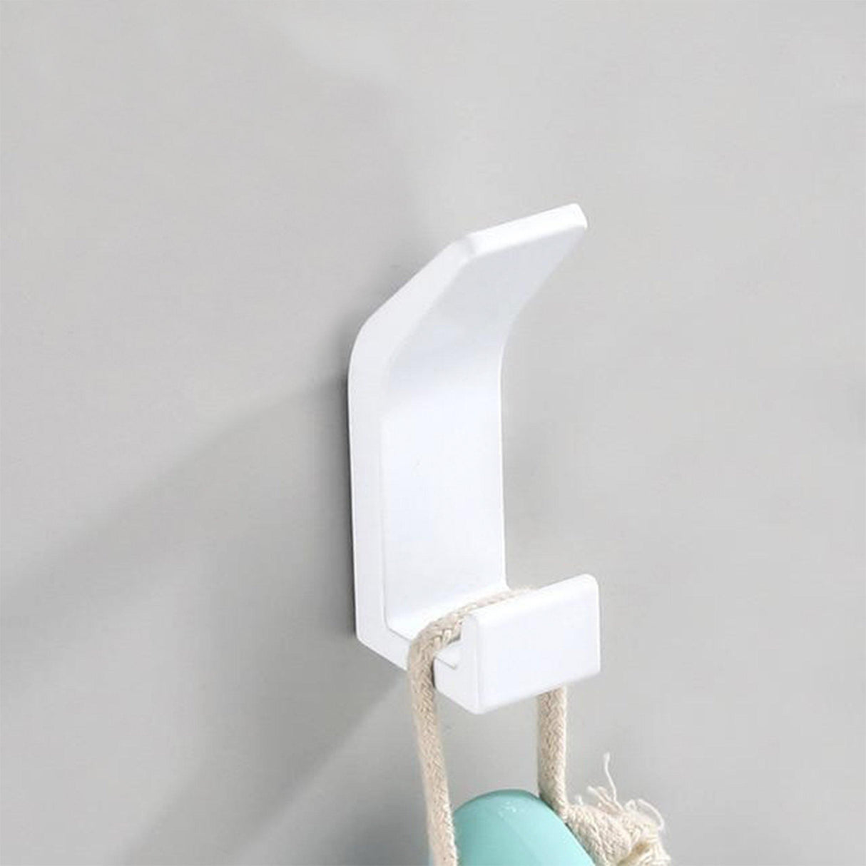 GripEase Wandaufhänger ohne Bohren | Starke Klebehalterung | Platzsparend | Schwarz & Weiß